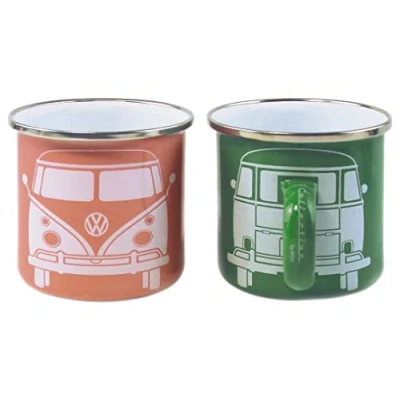 Afbeelding van Emaille Beker VW Collection T1 Bus Set Van 2