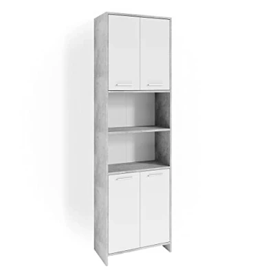Afbeelding van Vicco Badkamerkast Maris, Beton/Grijs, 56.1 x 190 cm