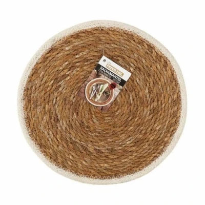 Afbeelding van Placemat Privilege Zeealgen Bruin Met rand Ø 25 cm (36 Stuks)
