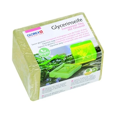 Afbeelding van GLOREX 6 1600 140 Milieuvriendelijke glycerinezeep 250 g met transparante olijfolie