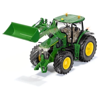 Afbeelding van Siku Control op afstand bestuurbare John Deere 7310R tractor met voorlader en Bluetooth afstandsbediening