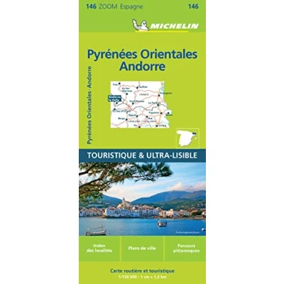 Afbeelding van Michelin Zoom 146 Wegenkaart Pyrenees Orientales, Andorra