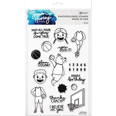 Afbeelding van Ranger Photopolymer clear stamp Slam dunk!