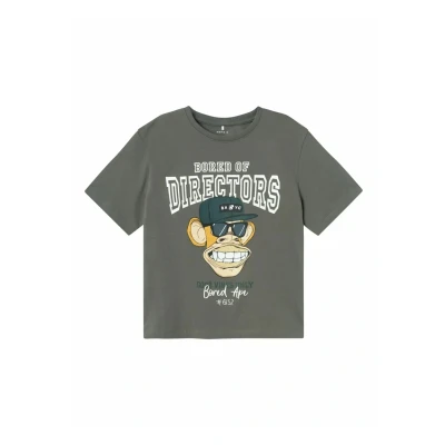 Afbeelding van Name it Bored APE Tshirt print voor kinderen, Maat: 122/128, Tea leaf