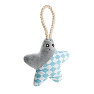Afbeelding van Dog chewing toy Hunter Salima With string Starfish Grey Puppies