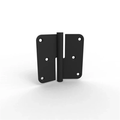 Afbeelding van Argenta paumelle 89x89x2.5 DIN Rechts RVS mat zwart RAL 9005