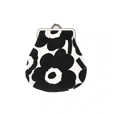 Afbeelding van Marimekko Pieni Kukkaro Mini Unikko portemonnee zwart