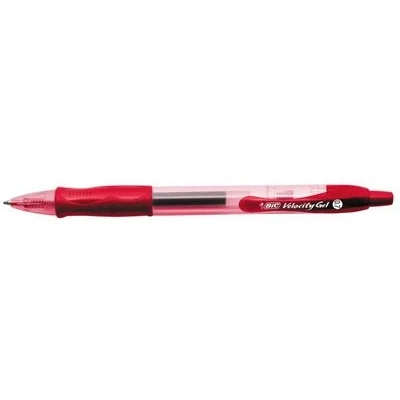 Image de Roller Encre Gel 0,7 Mm Bic Velocity rouge