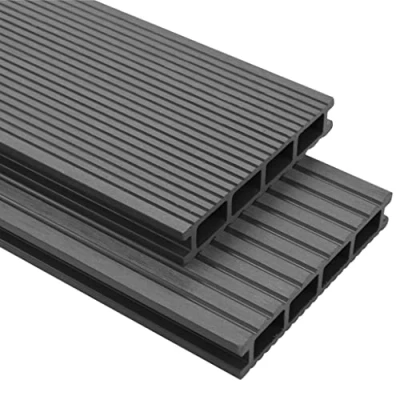 Afbeelding van vidaXL Terrasplanken HKC met accessoires 40 m² 2,2 m grijs