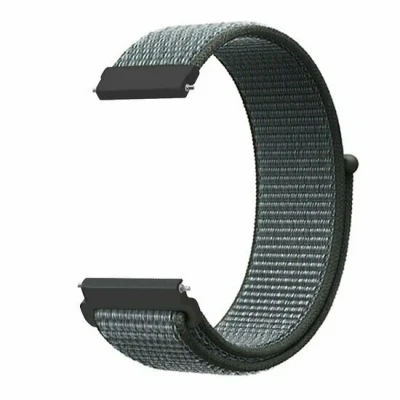 Afbeelding van Garmin Vivomove 3 / HR Luxe Sport Style Trend Loop nylon bandje Donkergrijs blauw gemêleerd