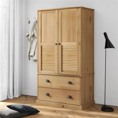Afbeelding van vidaXL Kledingkast VIGO 90x55x176 cm massief grenenhout