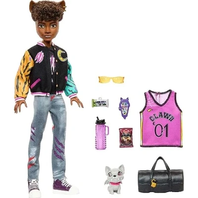Image de Poupée Clawd et Animal Monster High HNF65 Mixte 4 ans plus