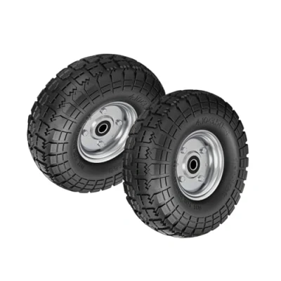 Afbeelding van Dunnet Tools 2 stuks steekwagenbanden, reservewielen voor kruiwagen, tuinwagen, steekwagen, wagen, bedrijfswagen, noodbanden 4.1/3,5 4