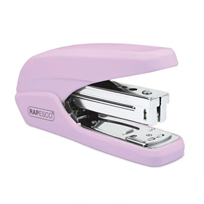 Afbeelding van Rapesco 1339 X5 25ps nietmachine met minder inspanning, capaciteit van 25 vellen, pastelroze
