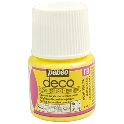 Afbeelding van Pébéo Deco 092119 verf, briljant lichtgeel, 1 flesje van 45 ml