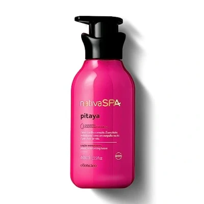 Afbeelding van O Boticário Nativa SPA Pitaya Fruit du Dragon vochtinbrengende lichaamscrème geurende bodylotion met quinoa druppels voor meer hydratatie, 400 ml