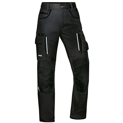 Afbeelding van Uvex Tune up Lange werkbroek voor dames, cargobroek met kniezakken, zwart.