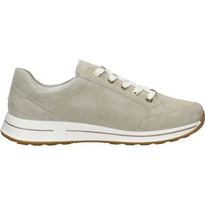 Afbeelding van ara Osaka Sneakers laag, Dames, Maat: 43, Beige Leer