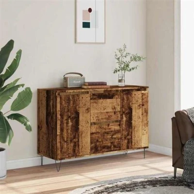 Image de vidaXL Buffet vieux bois 104x35x70 cm d’ingénierie857266