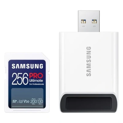 Image de Samsung PRO Ultimate 256 Go (2023) SDXC + Lecteur USB