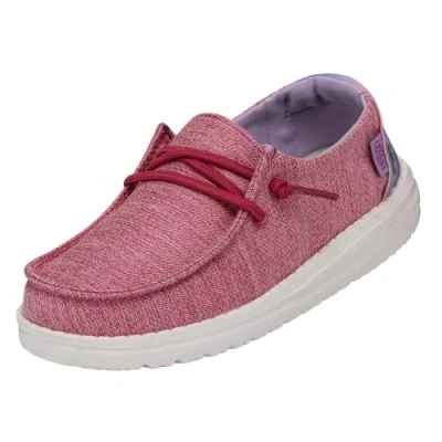 Afbeelding van Hey Dude Wendy Youth mocassinmeisje, Glanzend roze