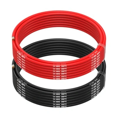 Afbeelding van MMOBIEL 14 AWG Siliconen Elektrische Draad Gauge (2,08mm²) Vertinde Koperkabel 2 Aparte Draden Rood &amp; Zwart Elk 5 m voor RC, Drones, 3D Printers, Batterijen, Luidsprekerdraden, Led Strips