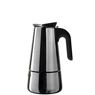Afbeelding van Leonardo Percolator Caffe Per Me Zwart 4 Kops
