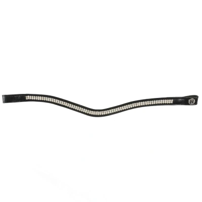 Afbeelding van Harry&#039;s Horse Frontriem Crystal Wave Zilver Cob