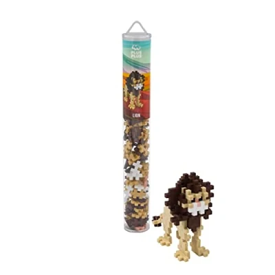 Afbeelding van Plus Animal Tube Leeuw Constructiespeelgoed Set Met Bouwstenen 100 Delige Bouwset Bouwspeelgoed Vanaf 3 Jaar