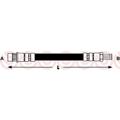Afbeelding van Brembo Remslang T 61 029