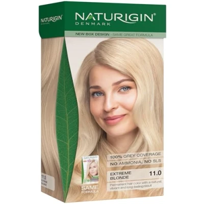 Afbeelding van NATURIGIN Natural Permanent Home Hair Dye Ammonia free Extreme Blonde 11.0 Volume discount: 13.99 eur per box if you buy 4