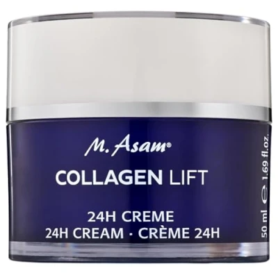 Afbeelding van M Asam Collagen Creme 24h (50ml) Gezichtscrème met plantaardige collageenboosters en hyaluron voor een stevige, strakke huid nieuw ontworpen gezicht, vrouwen mannen