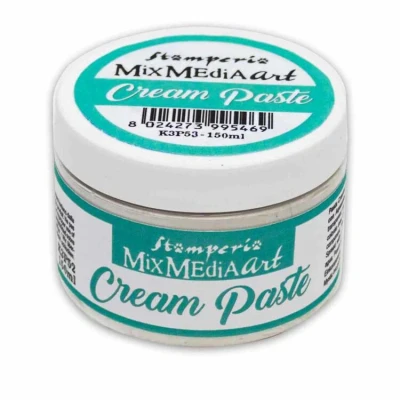 Afbeelding van Stamperia Cream Paste 150ml White (K3P53)