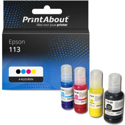 Afbeelding van Huismerk Epson 113 (CT06B14/24/34/440) Inktcartridge 4 kleuren Voordeelbundel