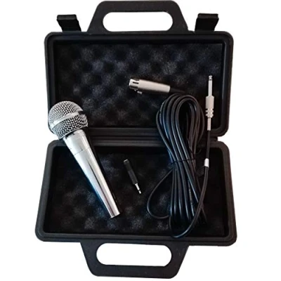 Afbeelding van TronicXL Dynamische microfoon zang &amp; podium + koffer 5 m kabel XRL klinke Mic Set Micro zing dynamisch