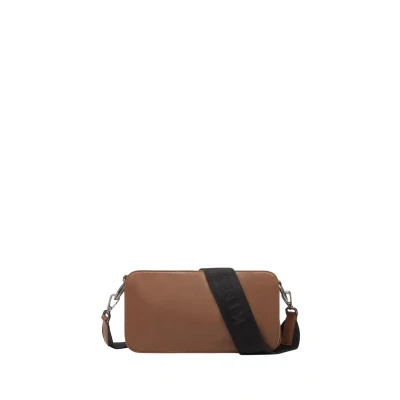 Afbeelding van LIEBESKIND BERLIN Leren schoudertas Clarice Crossbody Bag Sepia Lichtbruin
