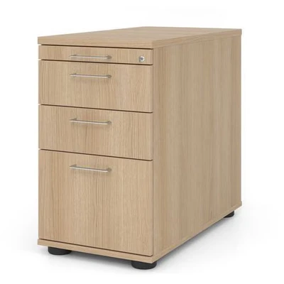 Afbeelding van SIGNA SC40 BS Rolcontainer Hout Eiken met ophangsysteem Metalen beugelhandgreep