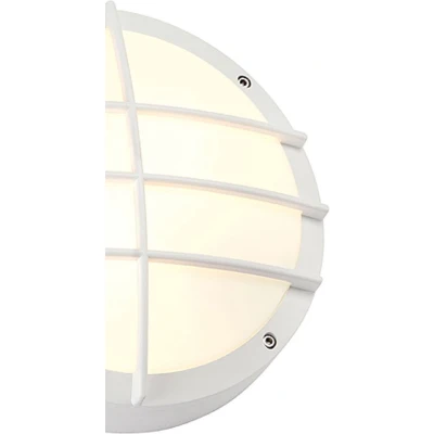 Afbeelding van SLV Bulan Grid 229081 Buitenlamp (wand) Spaarlamp, LED E27 50 W Wit