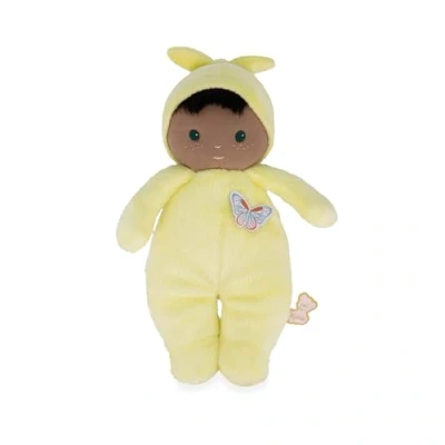 Afbeelding van KALOO Zachte en pluizige babypop Zacht delicaat lichaam Stoffen pop Kleur geel 24 cm Wasbaar Vanaf de geboorte K222002