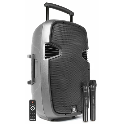 Afbeelding van Mobiele speaker Vonyx SPJ PA915 Bluetooth met accu en 2 draadloze microfoons