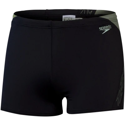 Afbeelding van Speedo Hyper Boom Splice Aquashort Zwart/Groen Heren Sportzwembroek Maat 5