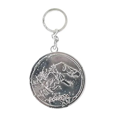 Image de Jurassic World 75452 Métal Porte clés Avec Relief Sur Backercard 7,5 X 0,5 7 17,5 Cm, Multicolore