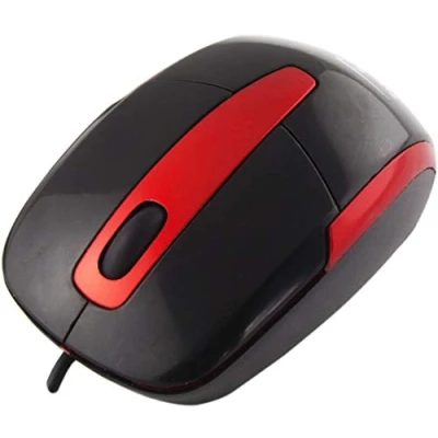 Afbeelding van Titanum Optische 3D Muis Barracuda bedraad Zwart/Rood