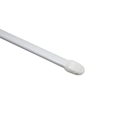 Afbeelding van GARDINIA Set van 2 vlakke metalen/kunststof verlengstukken zonder boren en schroeven Wit 50 80 cm