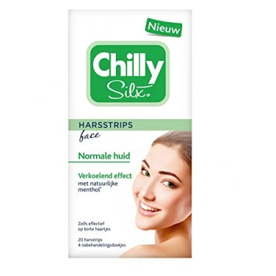Afbeelding van 6x Chilly Silx Harsstrips Gezicht Normale huid 10 stuks