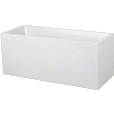 Afbeelding van EDA Jardiniere Graphit 99,5 x 39 H 43 cm 97,6 L Witgekalkt