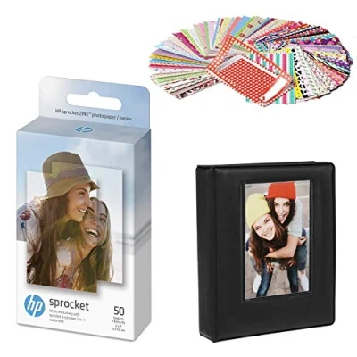 Afbeelding van HP Tandwiel 2x3 inch Premium Zink Sticky Back Fotopapier (50 Vellen) Bundel: 50 Pack Paper, Fotoalbum, stickers.