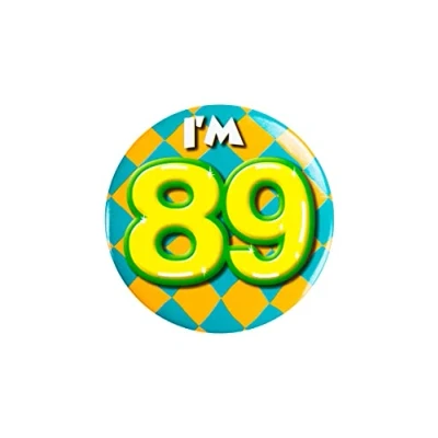 Afbeelding van Paperdreams Button Klein 89 Jaar