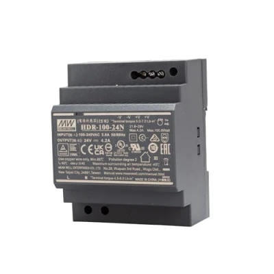 Afbeelding van Mean Well HDR 100 24N DIN rail netvoeding 24 V/DC 4.2 A 100.8 W Aantal uitgangen: 1 x Inhoud: stuk(s)