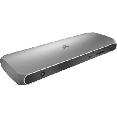 Afbeelding van Corsair TBT100 (Thunderbolt, 9 Havens), Docking station + USB hub, Zilver